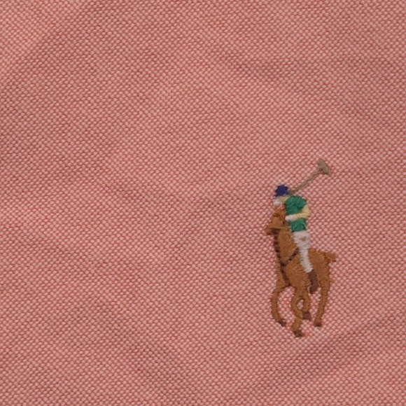 Ralph Lauren Oxford Shirt Long Sleeve Button Down Flesh Pony Pink Mens XL - Picture 6 of 8